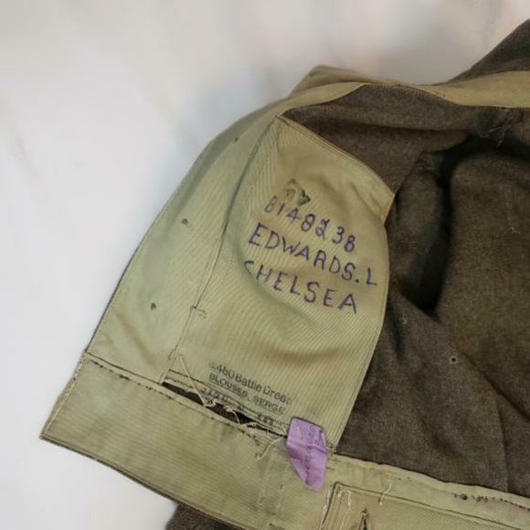 Vintage 1940s Canadian battle dress blouse serge! - Picture 7 of 7